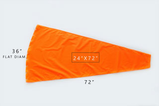 60-Inch Canadian Nylon Windsock – Trade Winds, Multicolor, Polyester, USA Theme